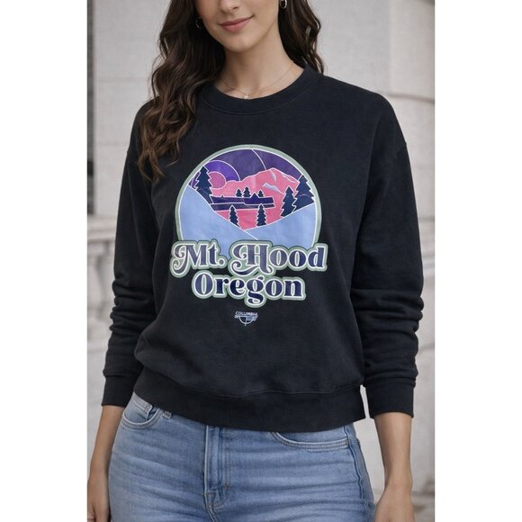 Tops - Timberline Lodge Mt Hood Oregon Official Merch Black Sweatshirt M ⛷️